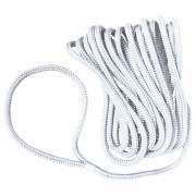 Dock Line 13mm x 9.5M White, Polyester, Double braided rope